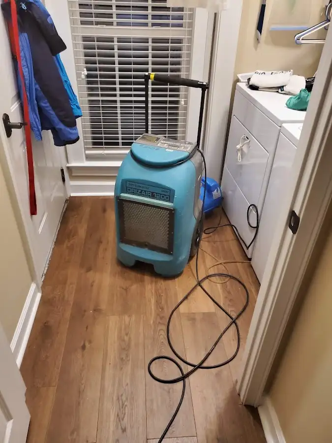 Commercial dehumidifier deployed for Flood Damage Cleanup in Gardner